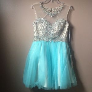Alyce Teal Homecoming Dress (Brand New)